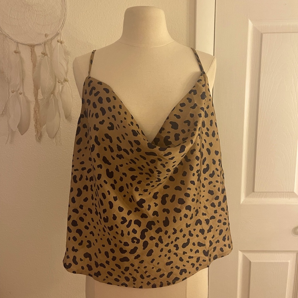 Nasty gal cheetah tank top